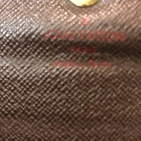Authentic LOUIS VUITTON N61654 Damier wallet leather - Picture 12 of 17